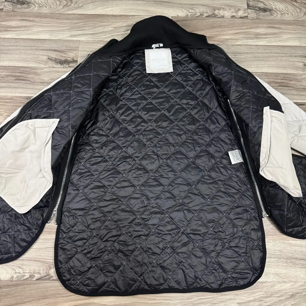 Sosken Gemma Quilted Jacket in Cement Size 3 Large - Picture 3 of 16